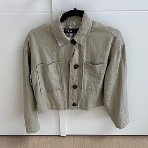 Zara Women's Olive Utility Jacket